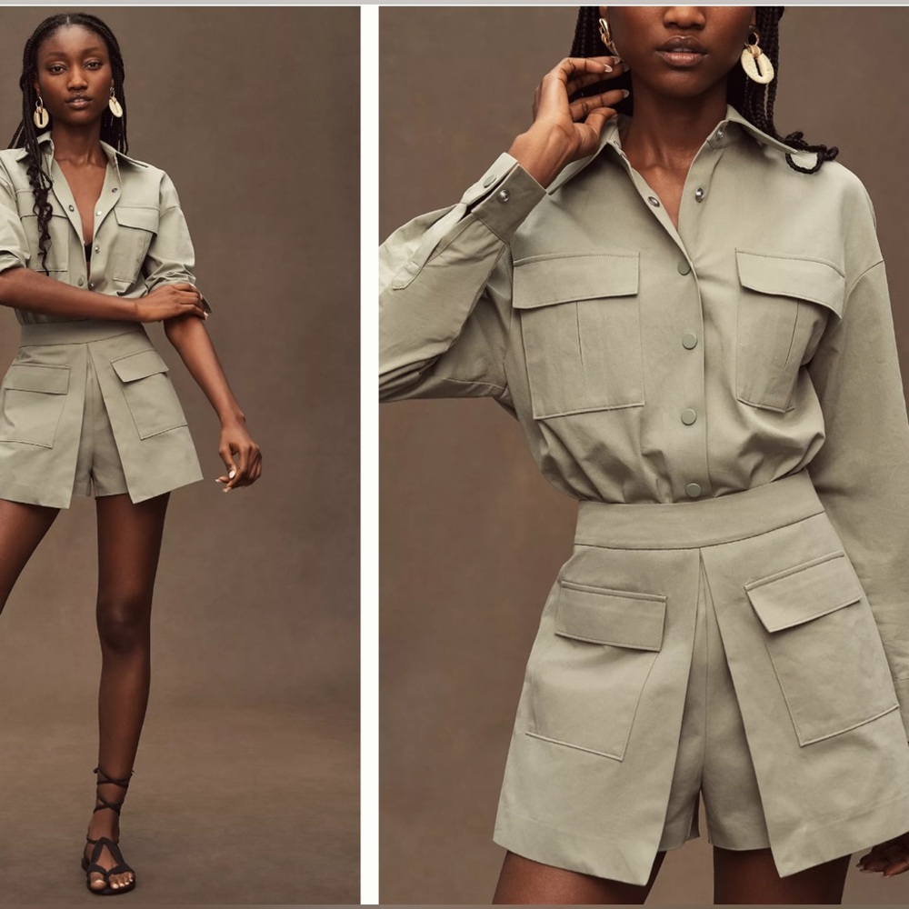 Anthropologie Mare Mare Utility Romper  in great condition